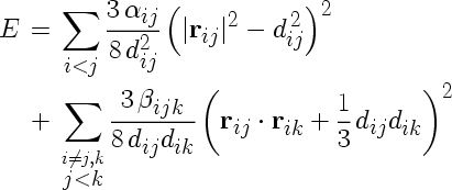 Keating potential formula